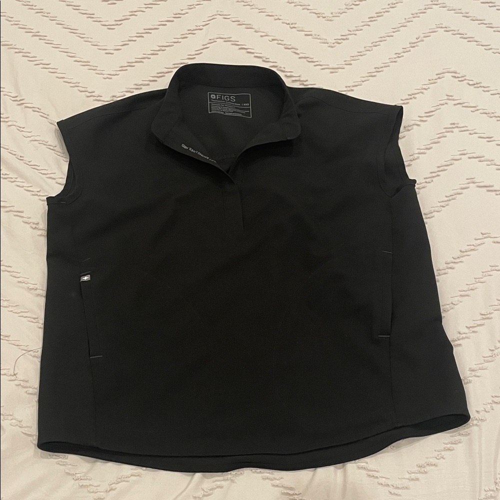 Figs Black Rafaela Scrub Top XXS